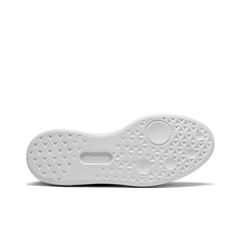 Ecco Street 720 Series Waterproof Low Top Skateboard Shoes Women's Black White-4