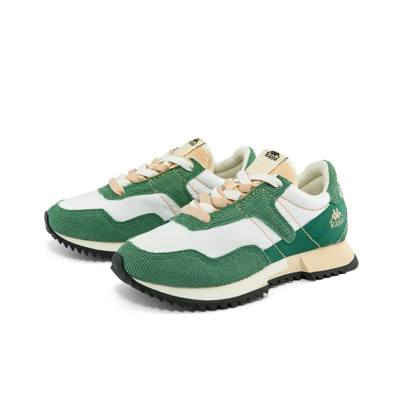 Kappa Coverage Low Top Casual Running Shoes Unisex White Green Yellow-2