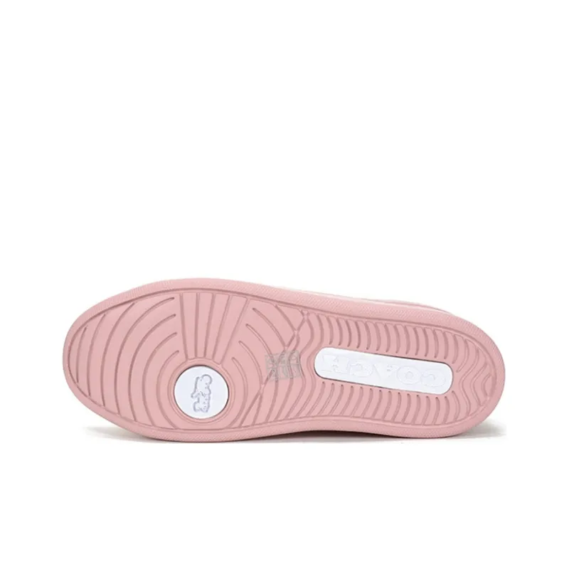 COACH Stylish Skateboarding Shoes Women's Light Pink White-5