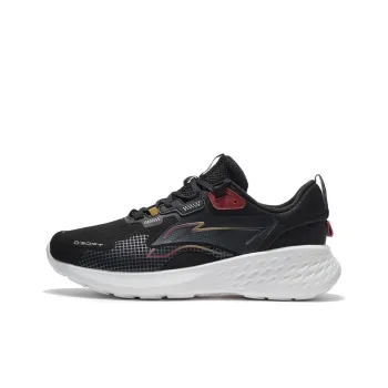 LiNing Soft Element Cushioning Anti Slip And Wear Resistant Low Top Casual Shoes Men's Black