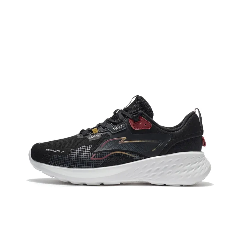 LiNing Soft Element Cushioning Anti Slip And Wear Resistant Low Top Casual Shoes Men's Black-0