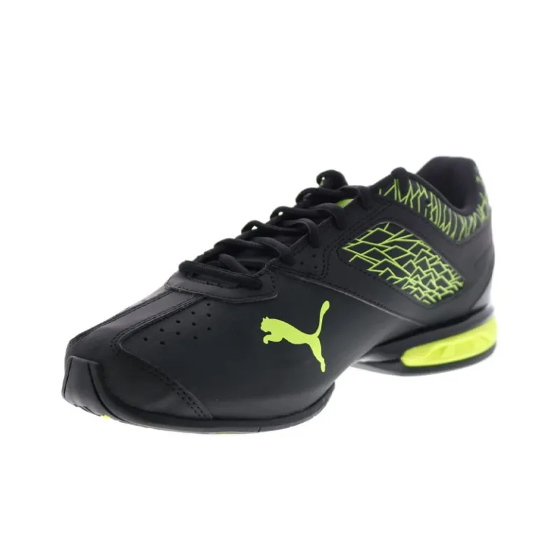 PUMA Tazon 6 Running Shoes Men Low-Top Black/Green-2