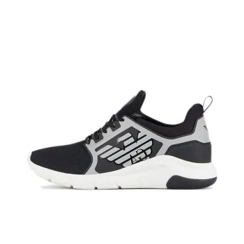 EMPORIO ARMANI Low Top Casual Shoes Unisex Black White