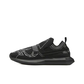 NORVINCY Cushioning Breathable Low Top Running Shoes Unisex Black