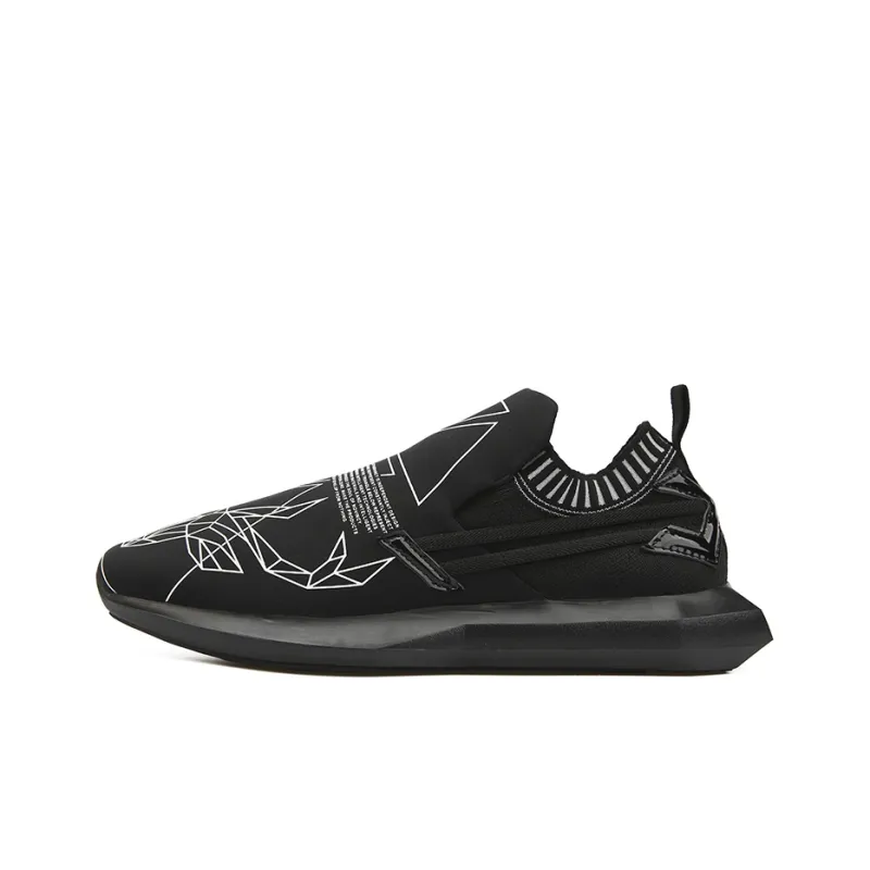 NORVINCY Cushioning Breathable Low Top Running Shoes Unisex Black-0