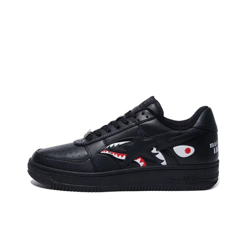 Mastermind JAPAN x A BATHING APE STA M1 Stylish Skateboarding Shoes Men's Black-0
