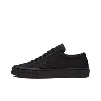 PRADA Wheel Re Nylon Stylish Skateboarding Shoes Women's Black