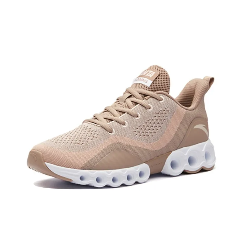 Anta Cushioning Anti-Slip And Wear-Resistant Breathable Rebound Low-Top Running Shoes Men's Gray White-2