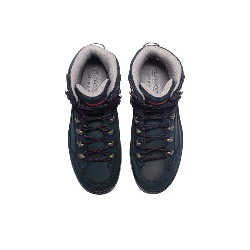 Lowa Balance Support Abrasion Resistant Waterproof Slip Resistant High Top Revolutionaries Women's Navy Blue/Earth Tone-3