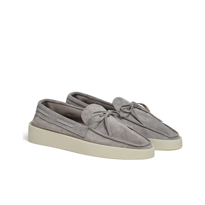 Fear Of God x Zegna Stylish Skateboarding Shoes Men's Light Gray-2