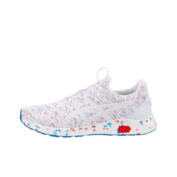 Asics Hypergel Durable Breathable Low-Top Running Shoes Men's White Multicolor
