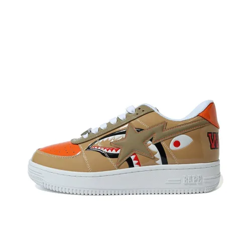 BAPE A BATHING APE Bape Sta Low Mad Shark Tan Orange