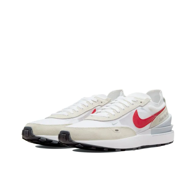 Nike Waffle One White Noble Green Metallic Silver University Red-1