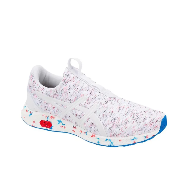 Asics Hypergel Durable Breathable Low-Top Running Shoes Men's White Multicolor-2
