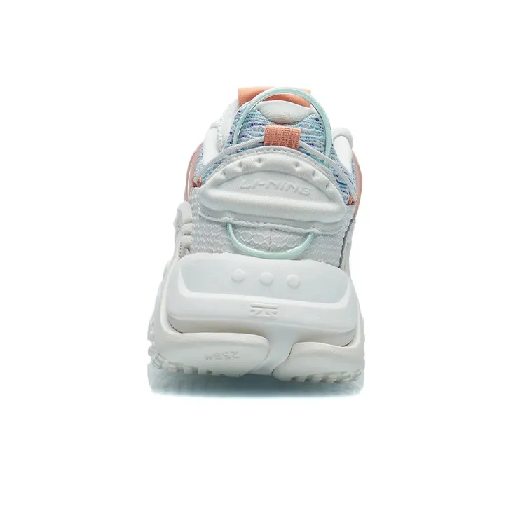 LiNing A Thousand Ways Cushioning Slip Resistant Low Top Casual Shoes Women's Mist White-3