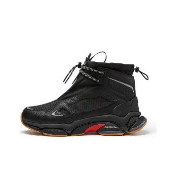 Aries x FILA FUSION Anti Slip Wear Resistant Lightweight Coverage High Top Casual Shoes Women's Black