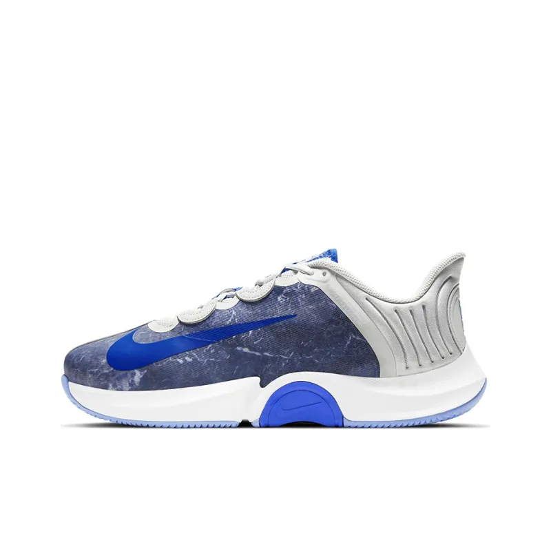 Nike Air Zoom GP Cushioning Anti-Slip And Wear-Resistant Low-Top Tennis Shoes Men's Gray Blue White-0