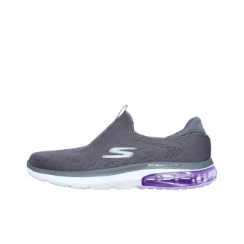 Skechers GO WALK Air 2.0-Sky Motion Cushioned Slip-Resistant Low-Top Casual Shoes Women's Gray Purple