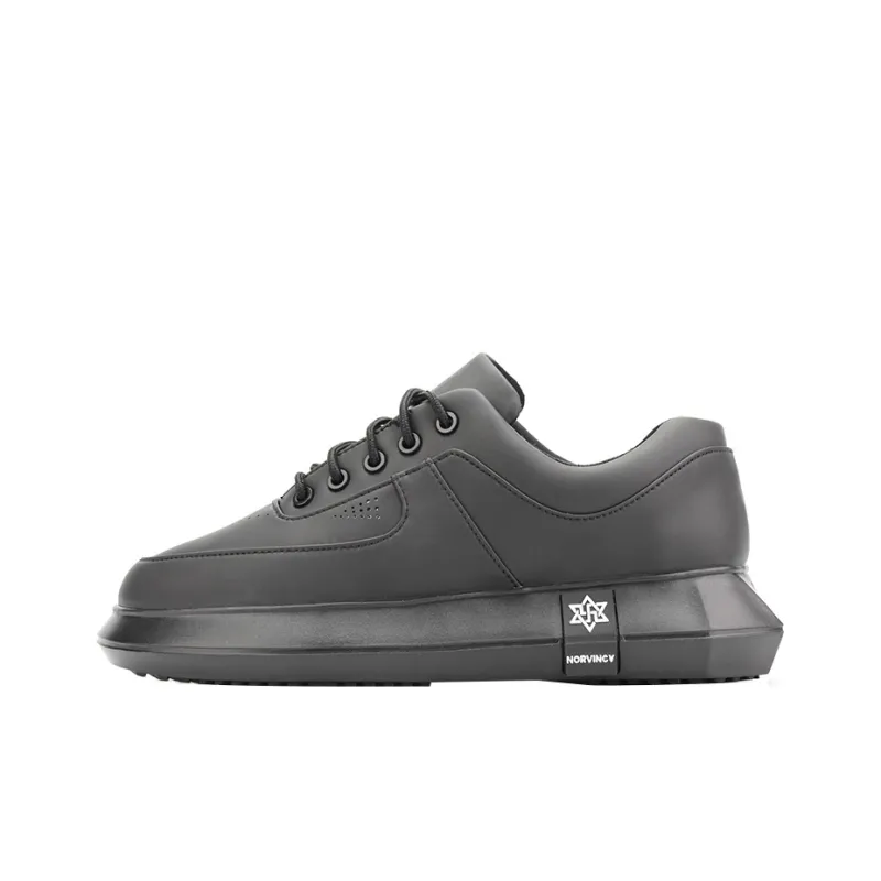 NORVINCY Stylish Skateboarding Shoes Unisex Black-0