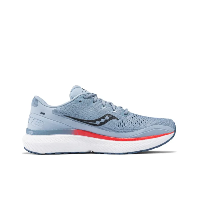 Saucony Triumph 18 Cushioning Anti-Slip Wear-Resistant Breathability Low-Top Running Shoes Men's Blue Red-1