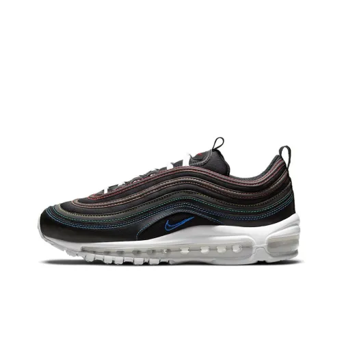 Nike Air Max 97 Black Rainbow Stitching (Men's)