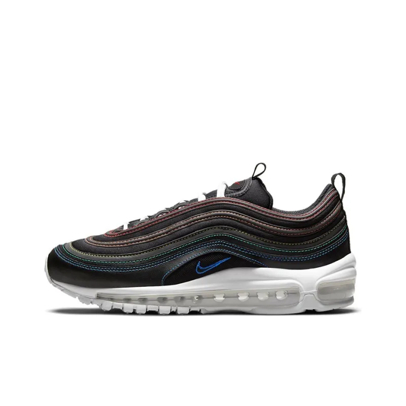 Nike Air Max 97 Black Rainbow Stitching (Men's)-0