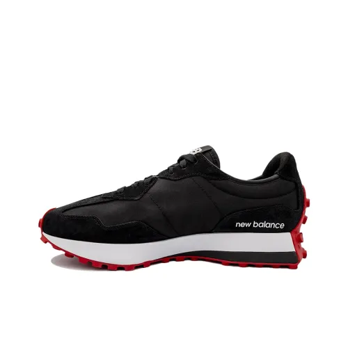 New Balance NB 327 Running Shoes Men Low-Top Black/White/Red