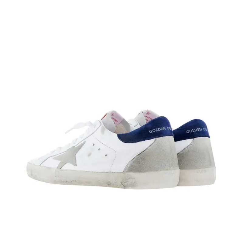 Golden Goose Super Star Low Top Casual Skateboard Shoes Men's White Distressed Style-3
