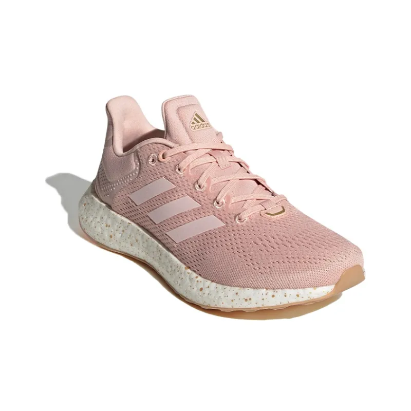 Adidas Pure Boost 21 Cushioning Breathable Wear-Resistant Slip-Resistant Low-Top Running Shoes Women's Pink-2