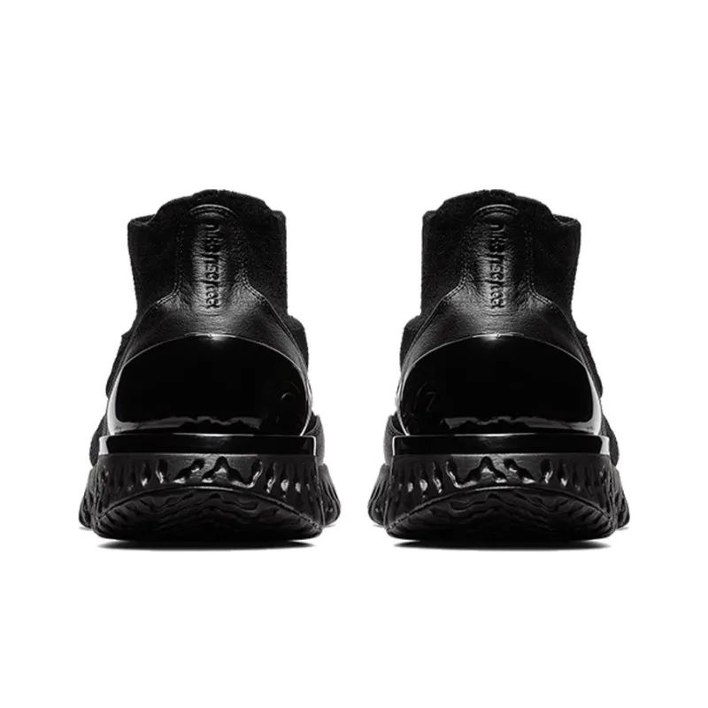 Nike Rise React Flyknit Triple Black-4