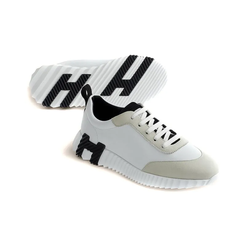 HERMES Bouncing Sneakers Blanc Women's-4