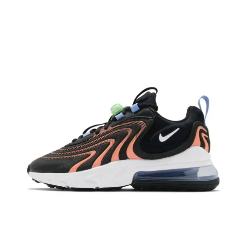 Nike Air Max 270 React Eng Black Orange Women's