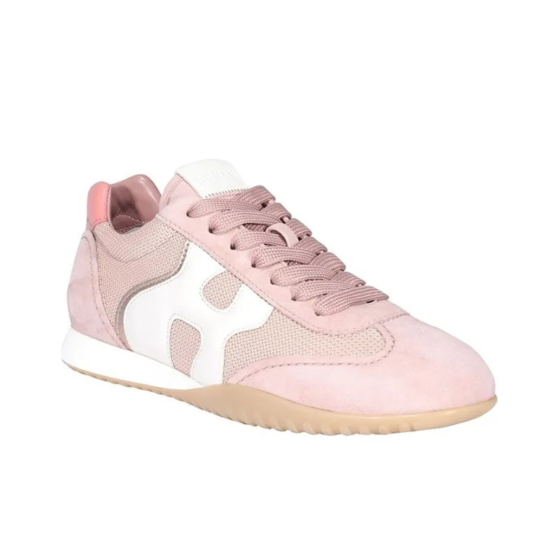 HOGAN Olympia Running Shoes Women's Low Top Pink-2