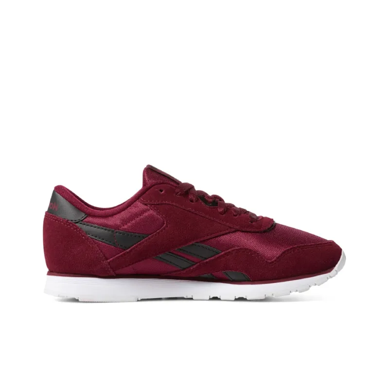 Reebok Classic Nylon Running Shoes Women's Low-Top Burgundy-1