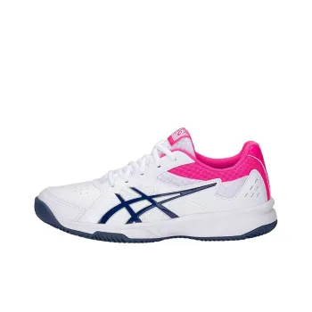Asics Court Slide Clay Wear-Resistant Low-Top Tennis Shoes Women's White Pink