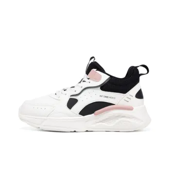 361° Casual Shoes Women's High Top Feather White/Obsidian Black