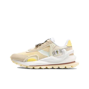 LiNing Fangyuan Eternal Cushioned Slip Resistant Breathable Lightweight Low Top Running Shoes Women's Vanilla Yellow