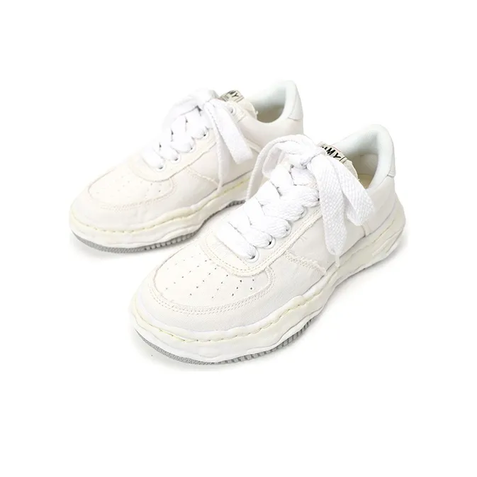 MIHARA YASUHIRO Maison MIHARA YASUHIRO Wayne OG Sole Washed Canvas Low White-2