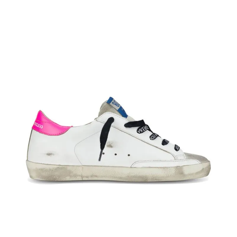 Golden Goose Super Star Low Top Skateboard Shoes Women's Leopard Print Pink Tail-1