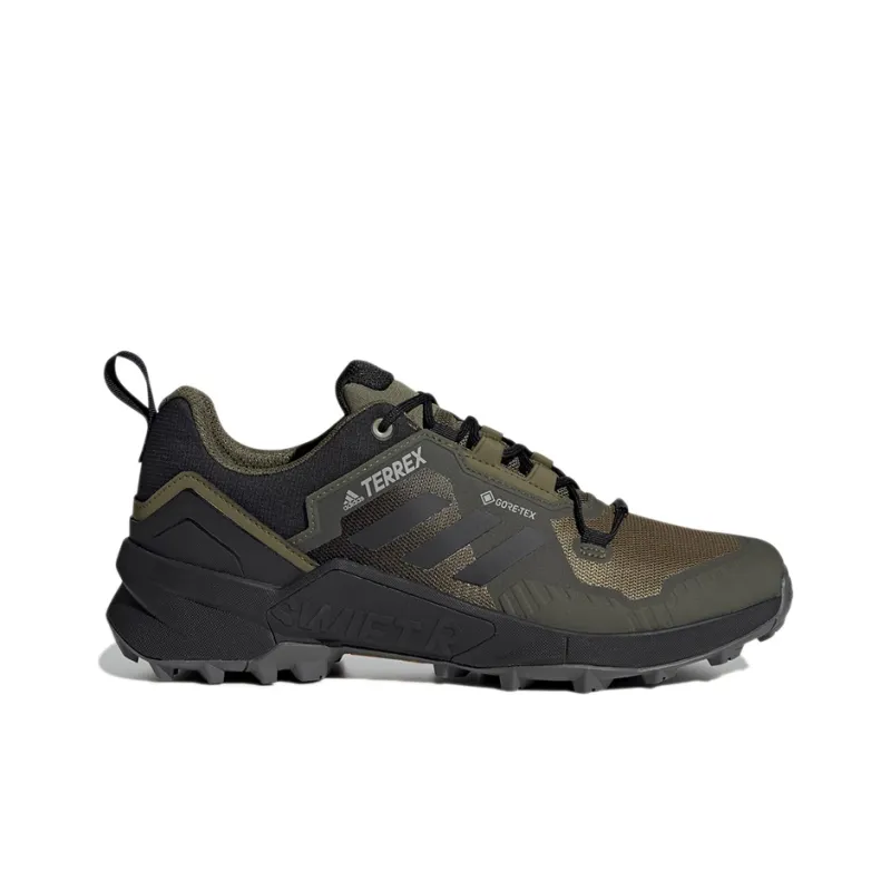 Adidas Terrex Swift R3 Gore-Te Wear-Resistant Low-Top Trekking Shoes Men's Black Green-1