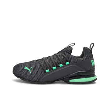 PUMA Axelion Anti-Slip And Wear-Resistant Lightweight Low-Top Running Shoes Men's Black Green