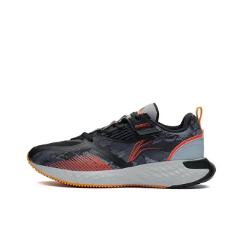 LiNing Cloud Shield Protective Cloud Non slip Wear resistant Shock Absorption Low Top Running Shoes Space Gray
