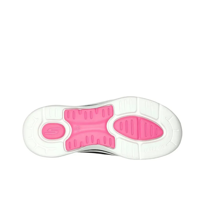 Skechers Go Walk Arch Fit Rateful Cushioning Anti-Slip And Wear-Resistant Low-Top Casual Shoes Women's Black Pink-4