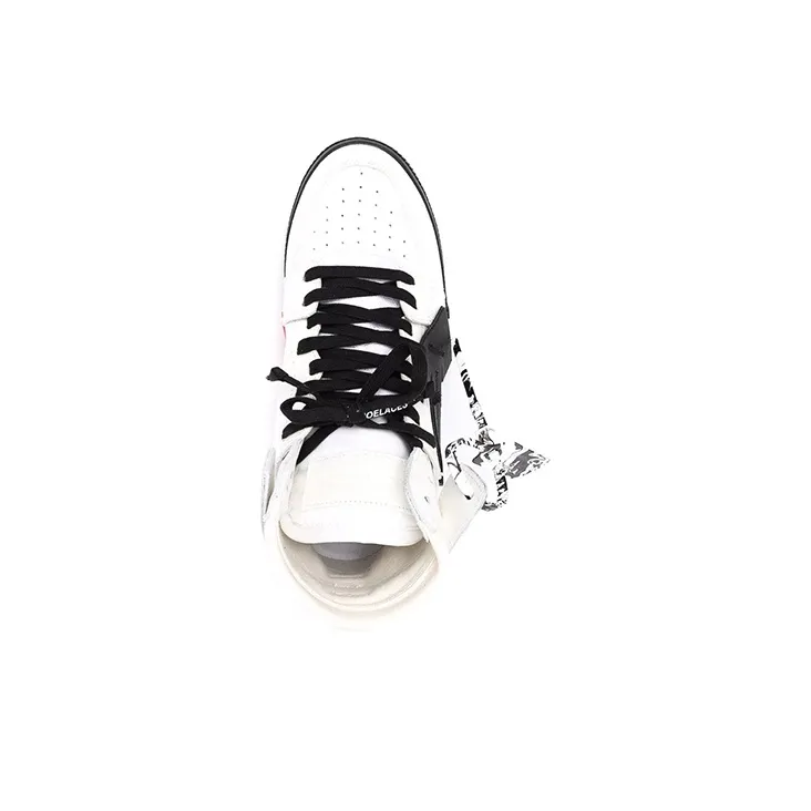 OFF WHITE Vulcanized Hi Top White Black-4