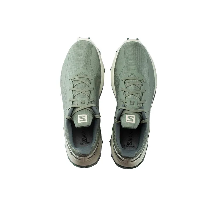 SALOMON ALPHACROSS Anti-Slip And Wear-Resistant Breathable Low-Top Casual Shoes Men's Gray Green-3