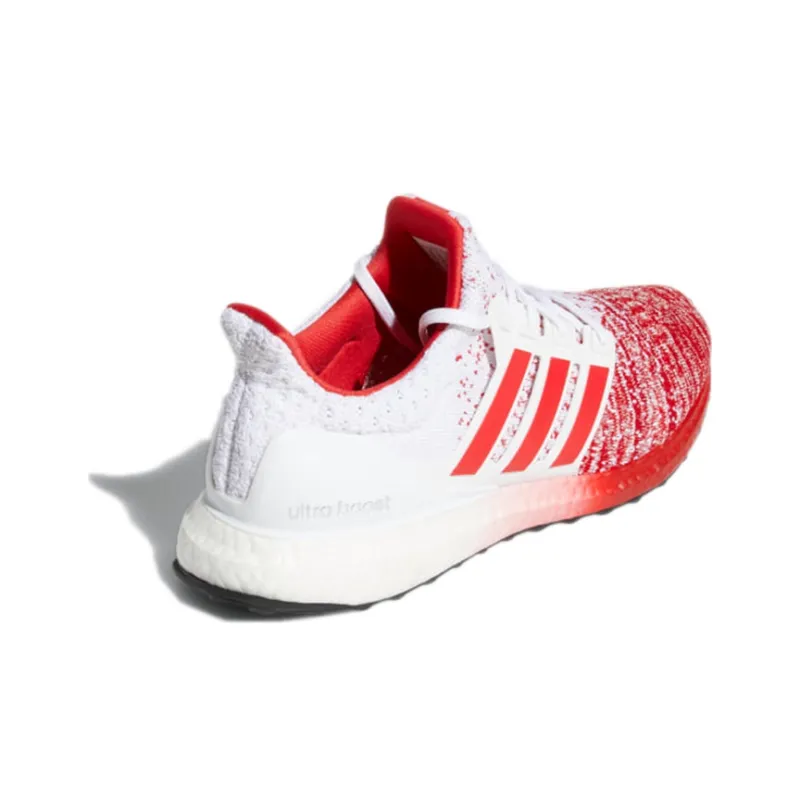 Adidas ULT Wear-resistant Non-slip And Breathable Low-Top Running Shoes Men's White Red-3