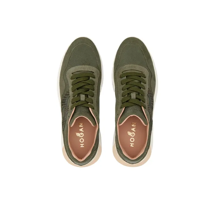 HOGAN Interactive Casual Shoes Women's Low-Top Green-2