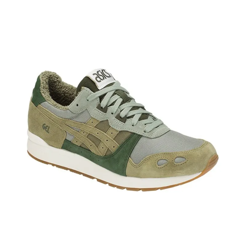 Asics Gel Lyte Running Shoes Unisex Low Top Army Green/White-2