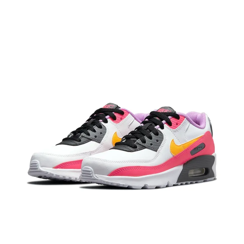 Nike Air Max 90 GS 'White Hyper Pink Orange'-1