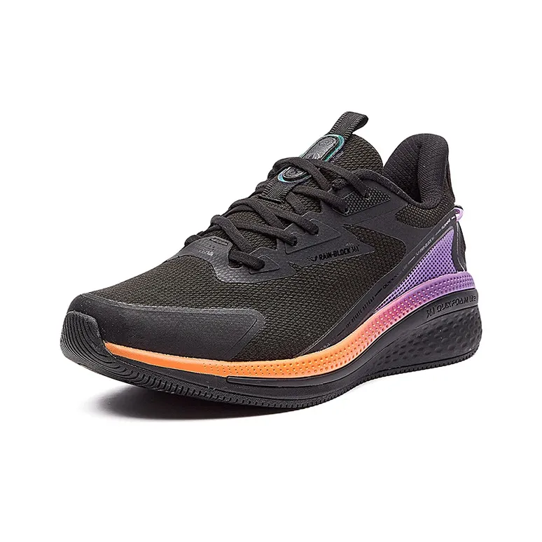 361° Rain Screen Running Shoes Men Low Top Black/Purple-2